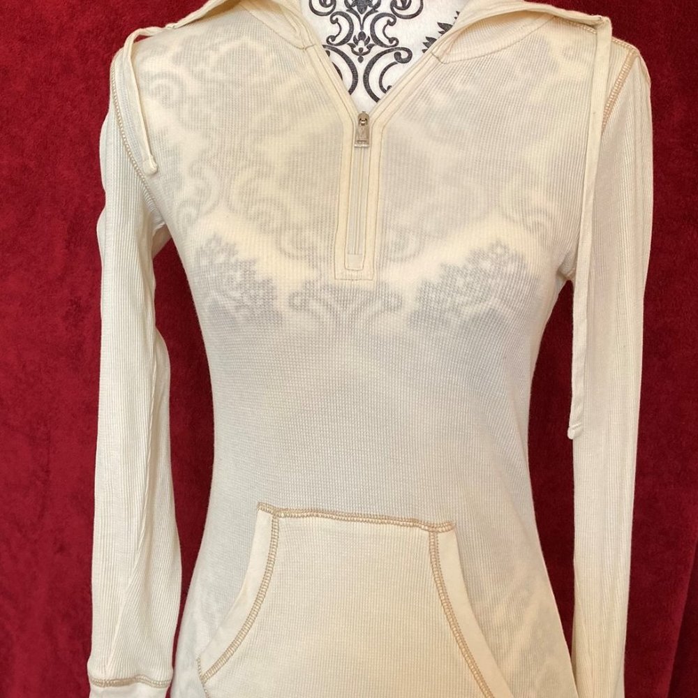 Ralph Lauren Waffle-Knit Cotton Top, Cream